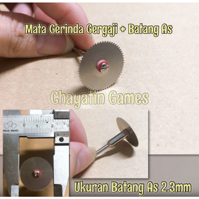 Mata Bor / Mata Gerinda Mini Gergaji Pemotong Ukuran Batang As 2.3mm