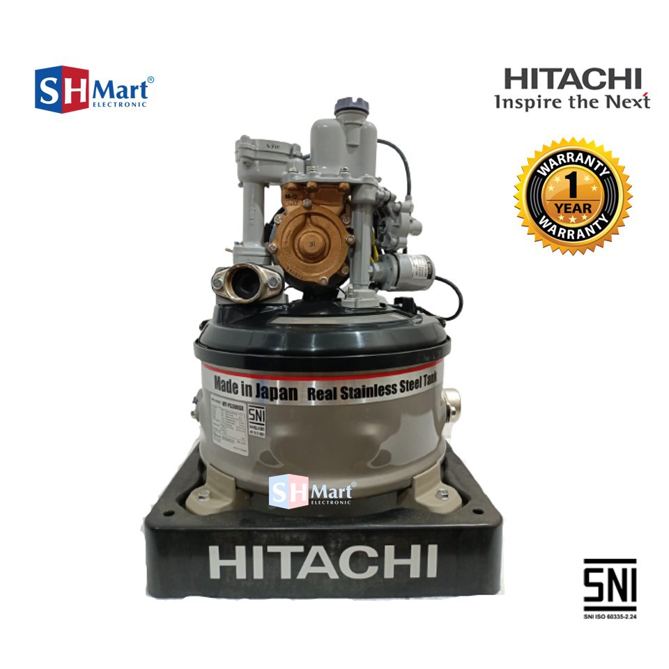 POMPA AIR HITACHI STAINLESS MADE IN JAPAN WT-PS300GX GARANSI RESMI