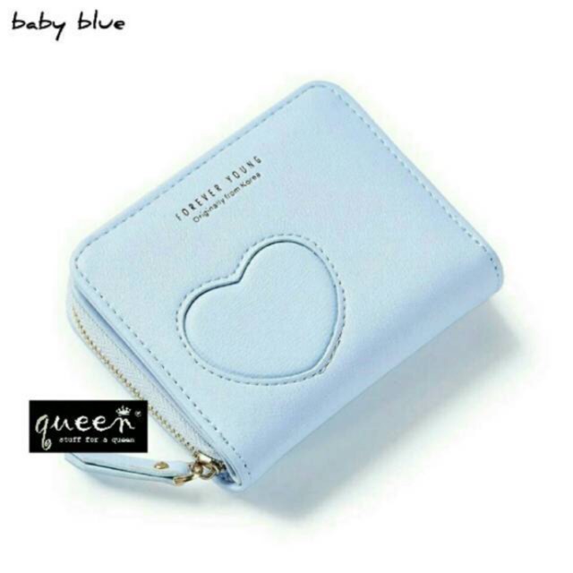 Dompet Mini Lipat/ Dompet Kecil Sleting Love Forever Young