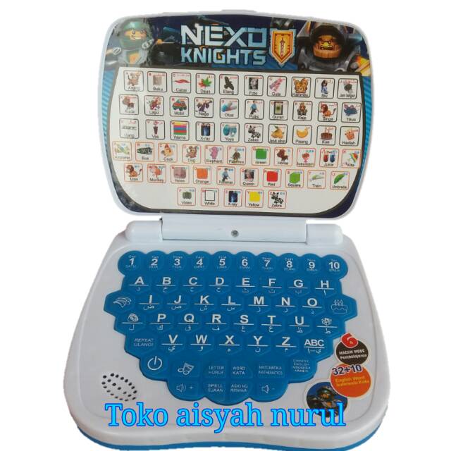 Laptop mainan 4 bahasa mainan edukatif laptop play pad 4 bahasa playpad 4 bahasa