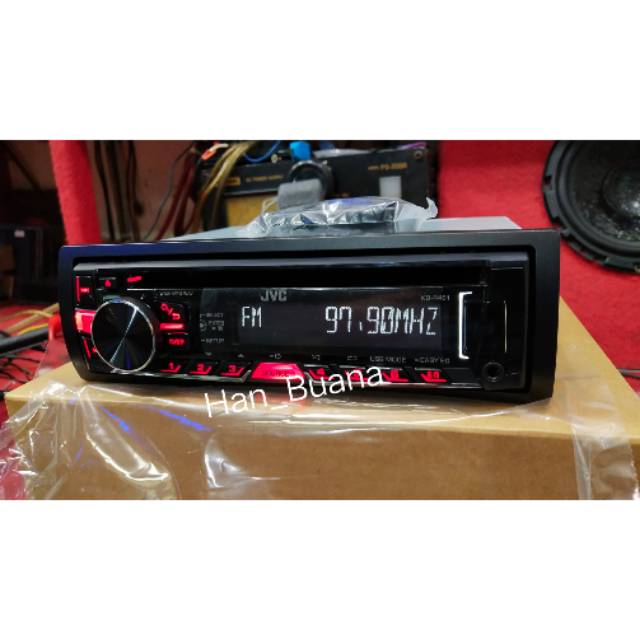 Head unit single din JVC murah