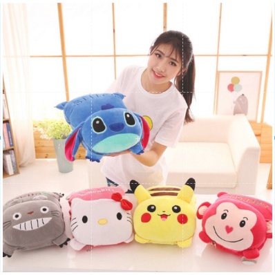 Bantal Selimut Anak-anak dan Bantal selimut Dewasa karakter Selimut Nano Cotton Kain