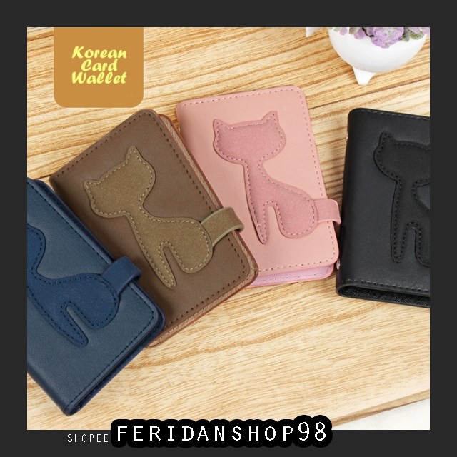 

FS335 CARD HOLDER KOREAN CARD WALLET ATK CAT MUAT 20 KARTU BY FERIDANSHOP98