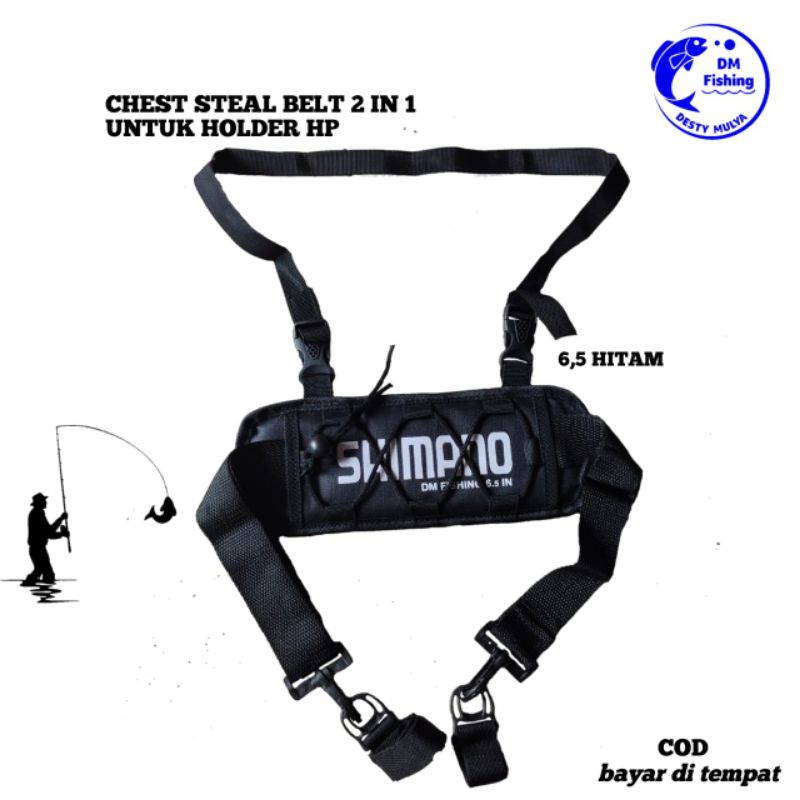 CHEST STRAP BELT 2 IN 1  UNTUK SLEMPANG JORAN PANCING DAN HOLDER HP