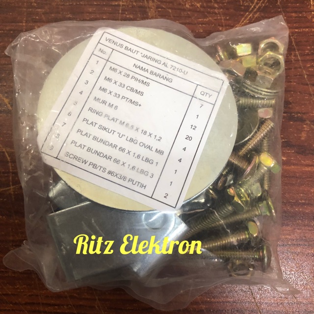 Baut untuk parabola 7 feet venus