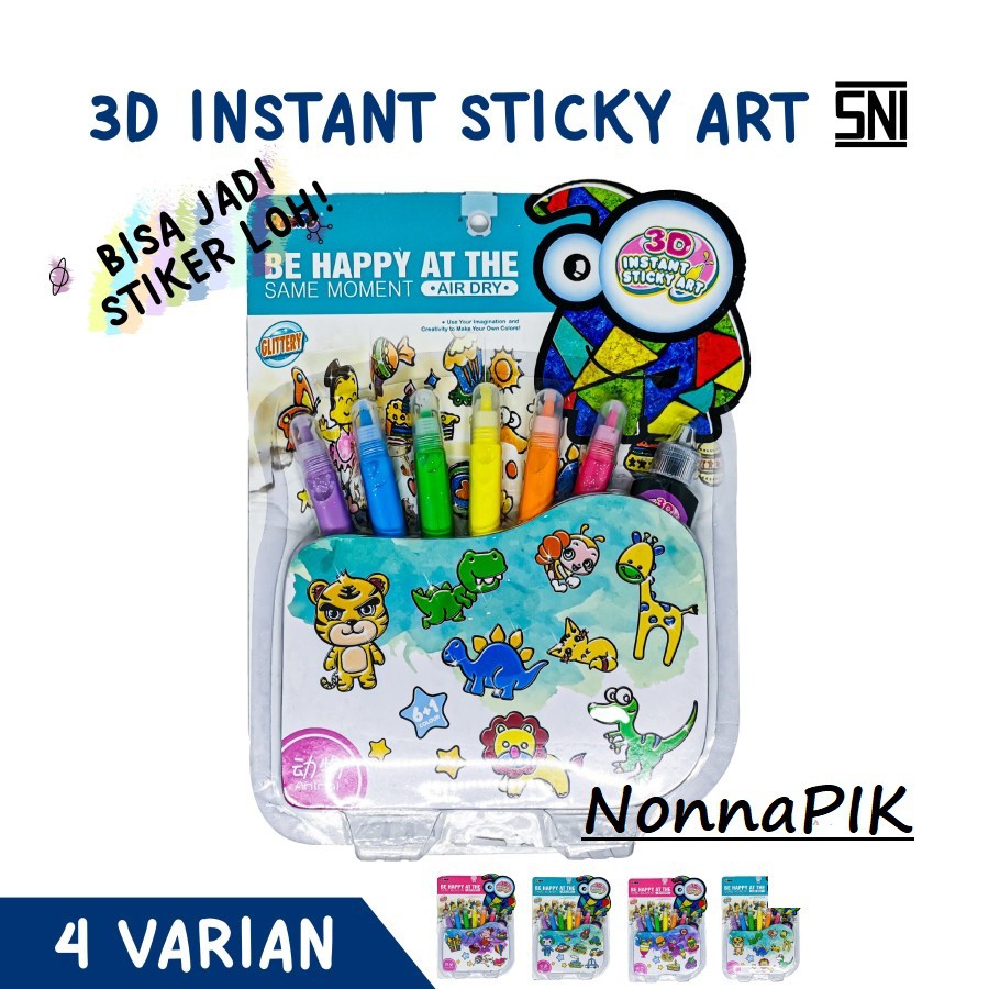 

Mainan Anak 3D Instant Sticky Art | Edukasi Gambar Warna Kreatif 3D