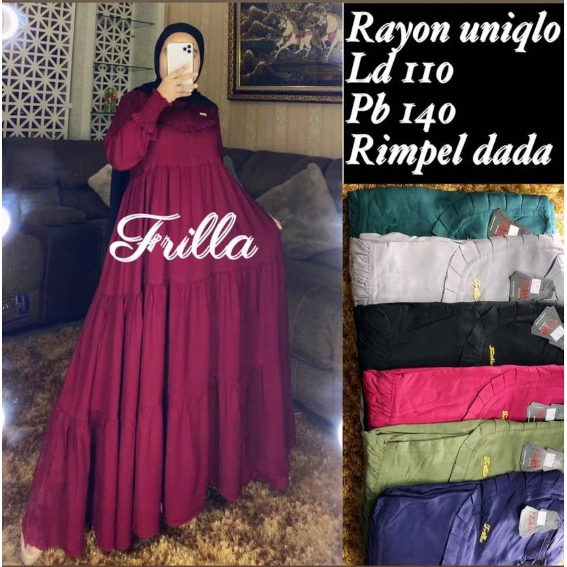 GAMIS RAYON UNIQLO R2 FRILLA