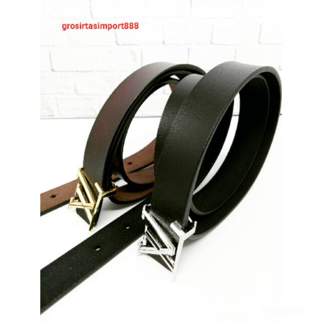 Ikat pinggang kulit asli cewek LV