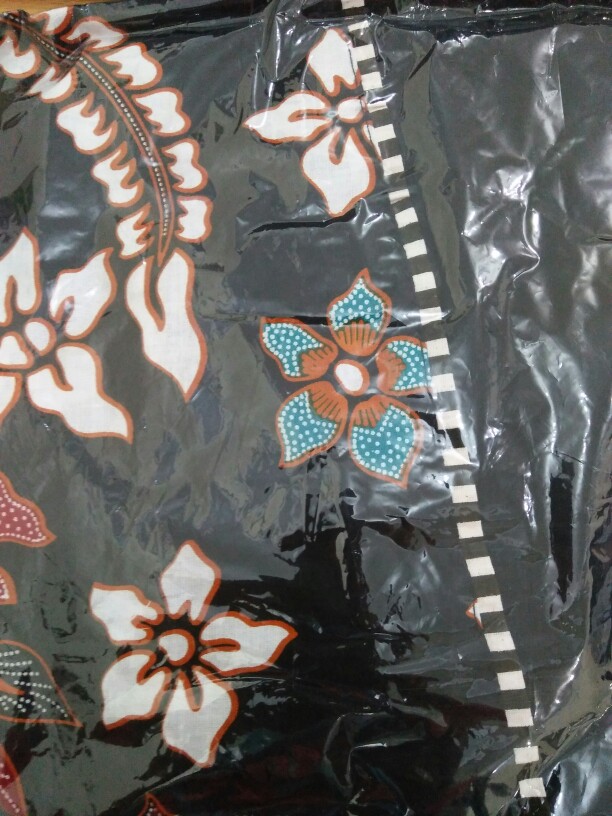 Tunik Cibulan Anggrek Putih Busana Batik Wanita Casual Formal Kantoran Kondangan Seragaman Katun