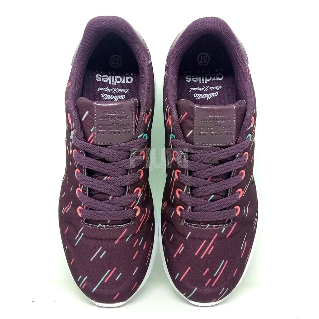ARDILES Original JOLENE 37-40 MAROON Sepatu Kets Sneakers Olahraga Running Sport Wanita FIURI