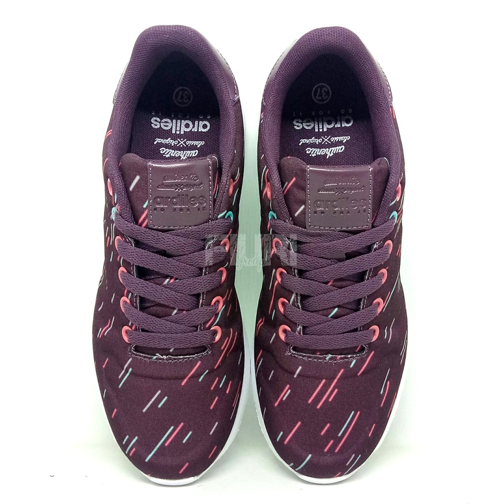ARDILES Original JOLENE 37-40 MAROON Sepatu Kets Sneakers Olahraga Running Sport Wanita FIURI