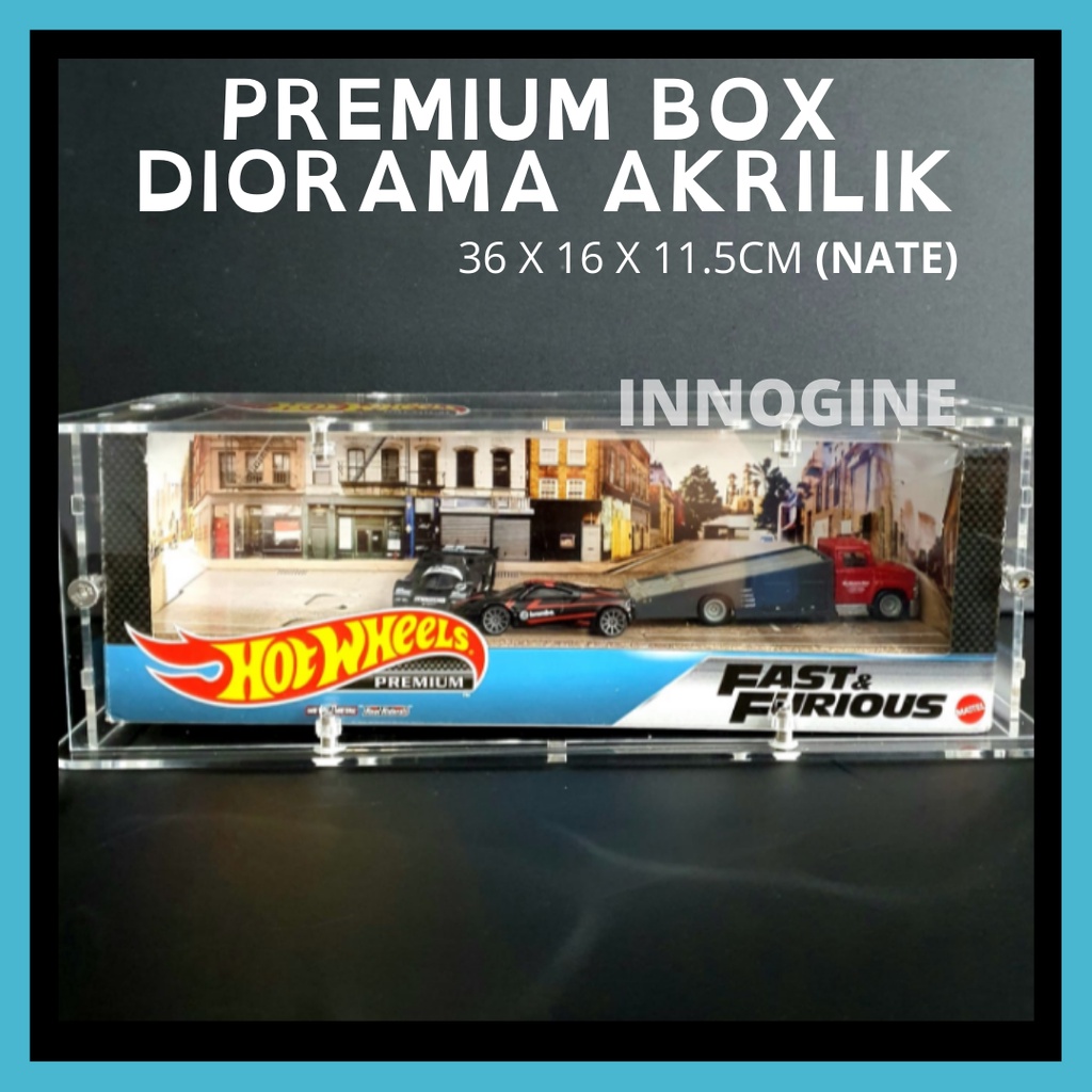 Diorama Acrylic Box Hotwheels Hotwheel Kotak Akrilik Tomica Diecast rak hotwheels murah pajangan akr