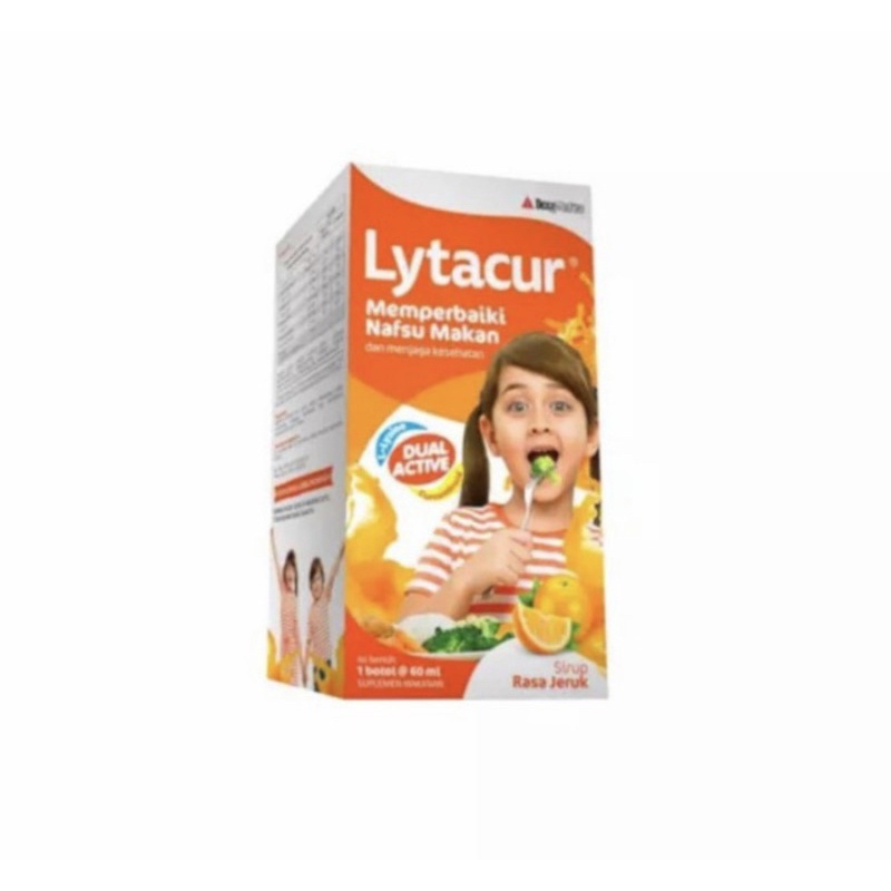 Lytacur sirup ( suplemen penambah napsu makan anak )