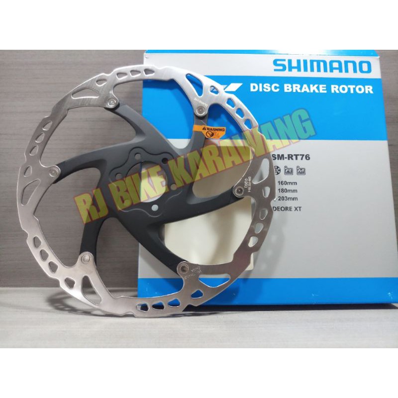 ROTOR SHIMANO RT76 XT 203 MM 8 INCH 6 BOLT RT 76