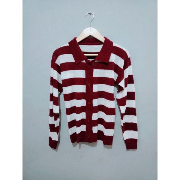 Cardigan crop sweater rajut cardigan wanita