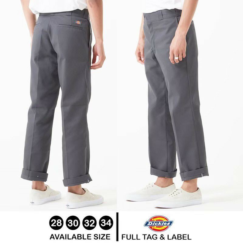 CELANA PANJANG PRIA DICKIES 874 HITAM, ABU, CREAM