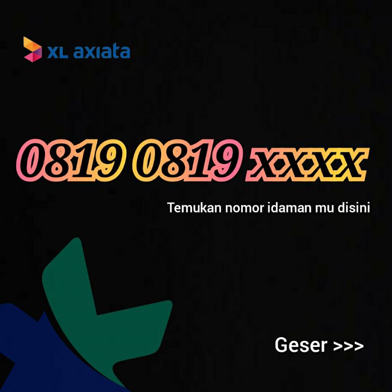 Nomor cantik XL 0819 termurah