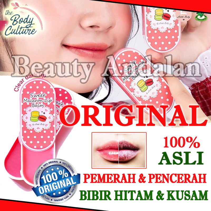 Pemerah Bibir Permanen Sweet Macaron Lip Balm Pencerah Bibir Hitam Permanen Pencerah Pemerah Bibir H