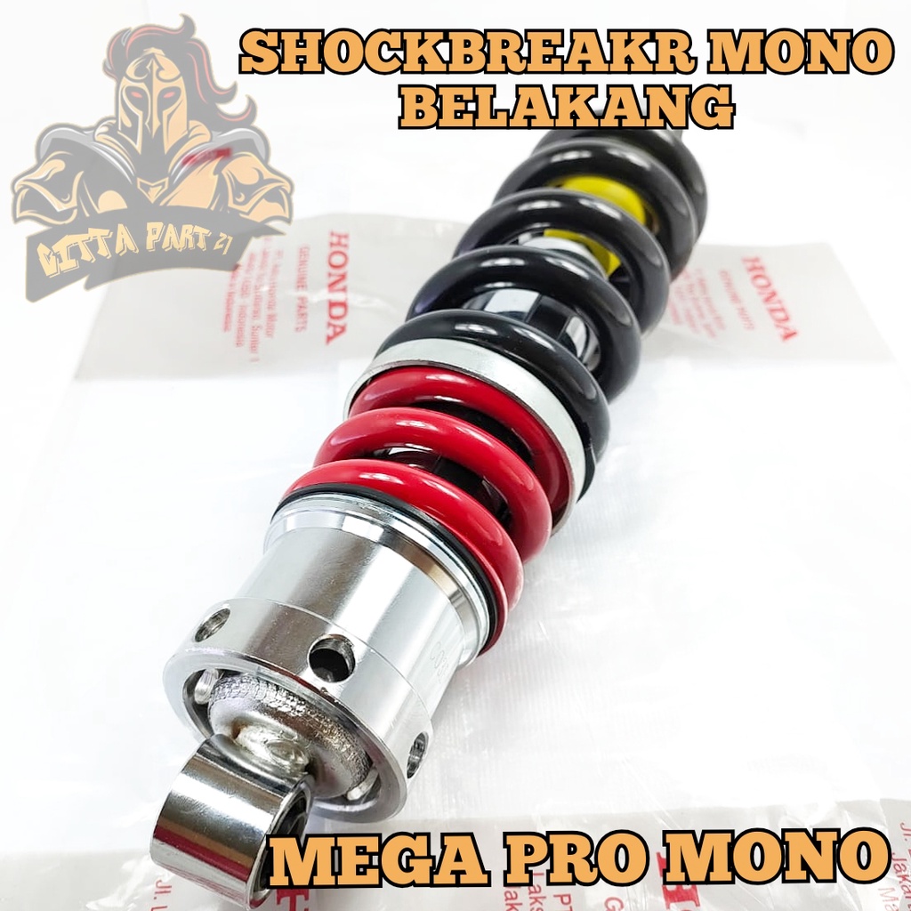 SHOCKBREAKER SHOCK HONDA AHM MEGA PRO MONOSHOCK KUALITAS ASLI ORIGINAL HONDA AHM PRESISI EMPUK AWET DAN DIJAMIN MANTAP MEGAPRO MONOSHOCK