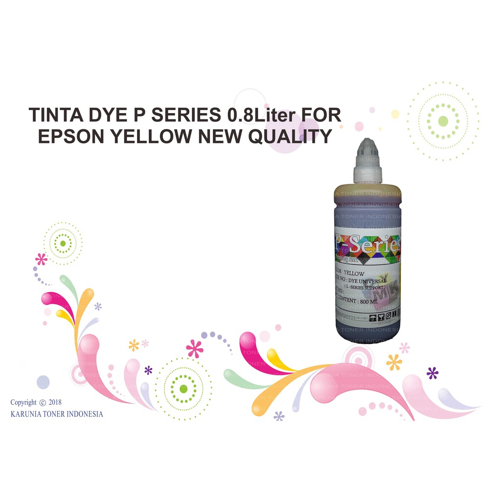 TINTA DYE P SERIES 800ML FOR EPSON CMYK NEW QUALITY