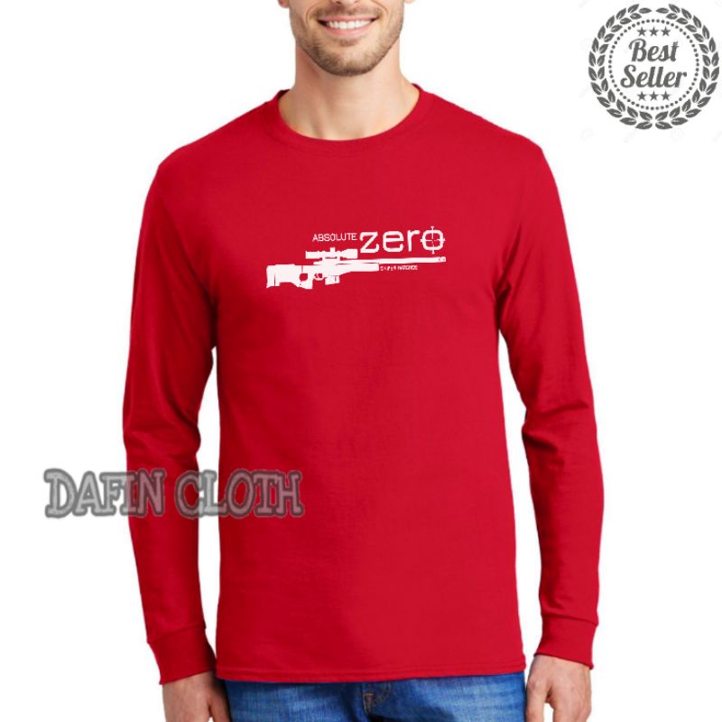 Tshirt Baju Kaos Pria Lengan Panjang Sniper Matches