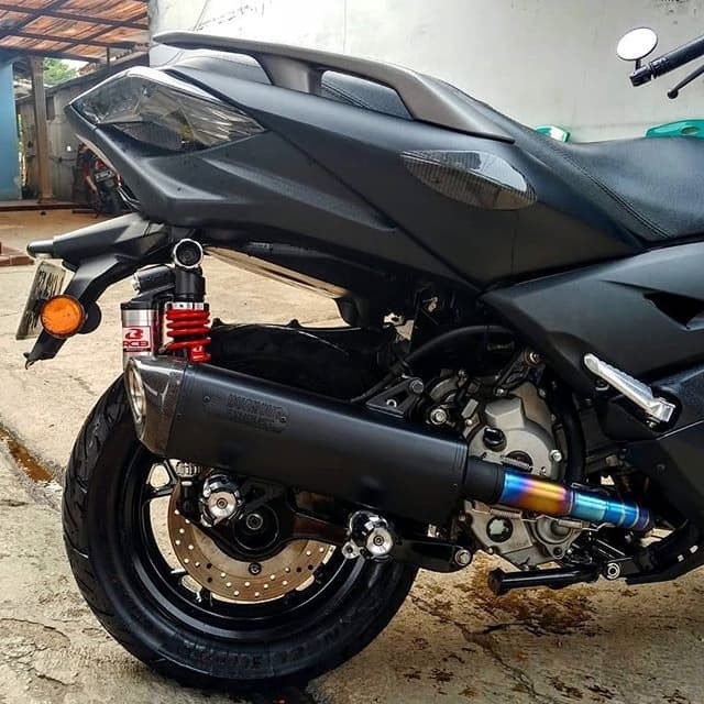 Knalpot Burnout Xmax 250 Black Murah