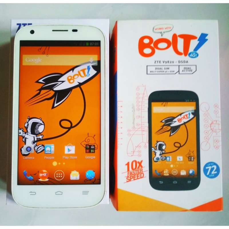 Handphone Bekas HP Jadul Android Lama Zte Bolt v 9820