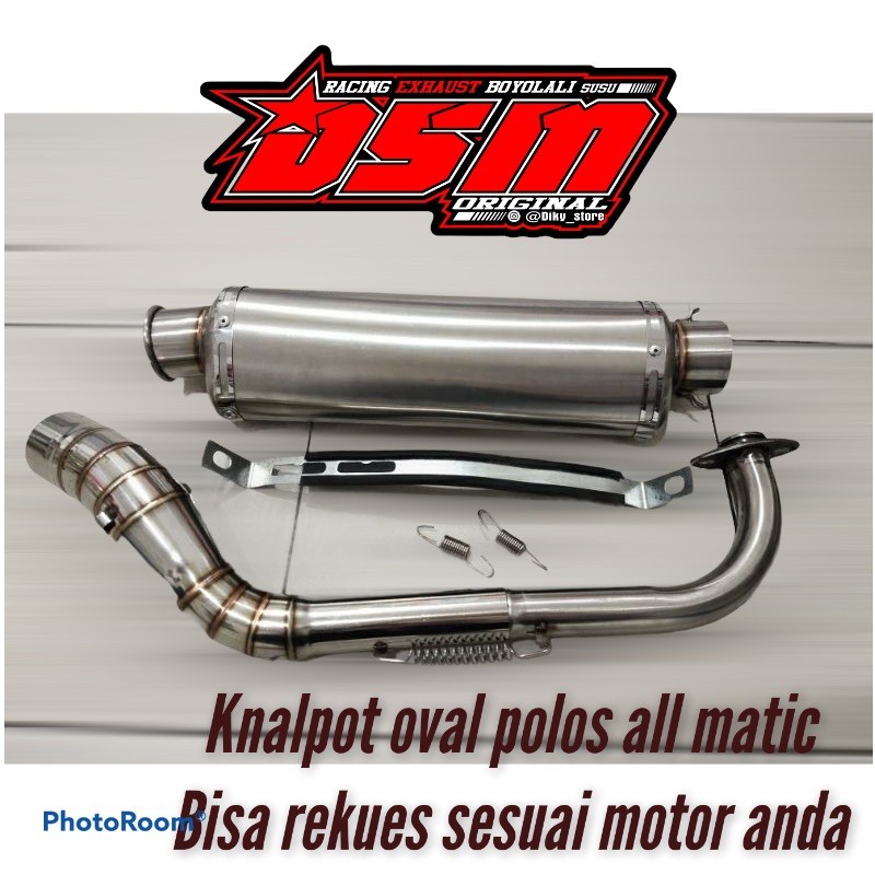 Knalpot Trioval polos Beat Mio vario N max scopy pcx aerox lexi dll