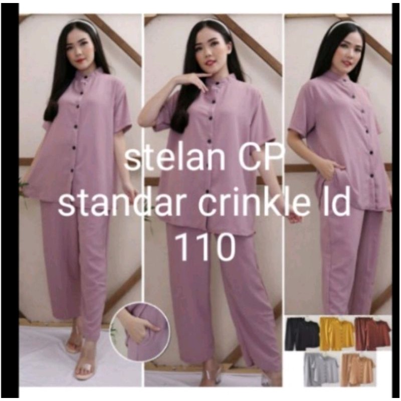 stelan cp crinkle agnes by Tessa ukuran standar