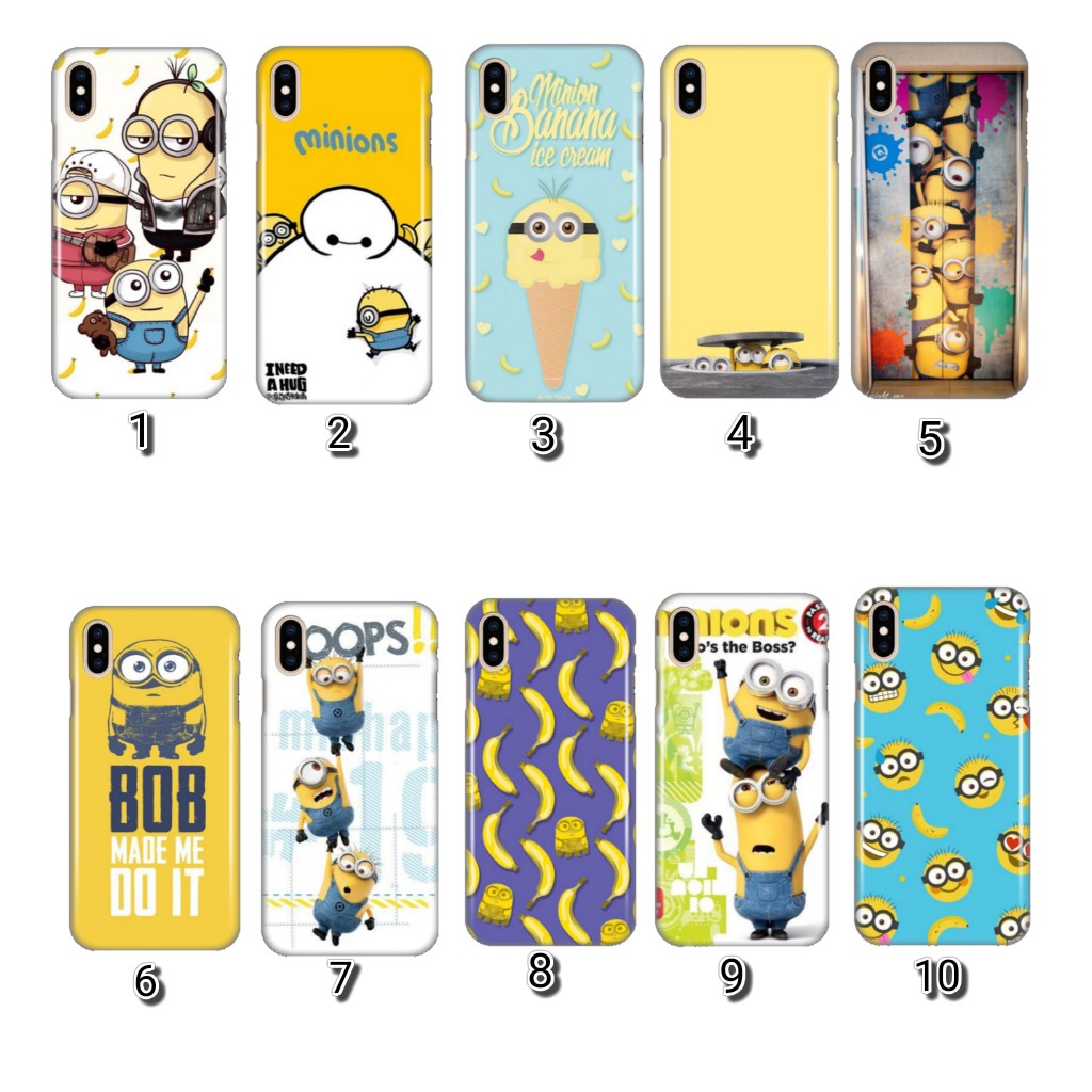 CUSTOM CASE 3D MINIONS MINION EDISI 2 vivo y95 , vivo Y15  vivo Y19&  vivo v20, ALL TYPE