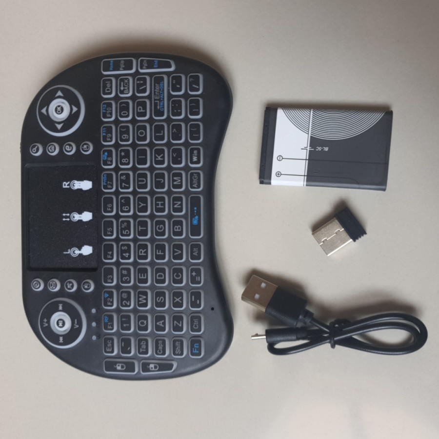 KEYBOARD MINI I8 KEYBOARD ANDROID TV BOX KEYBOARD SMART TV BATERAI BL-5C