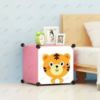 Lemari Rakit Pakaian Anak 8 Kotak Lucu Motif Karakter Lemari Rakit Pakaian Anak 8 Kotak Lucu Motif Karakter