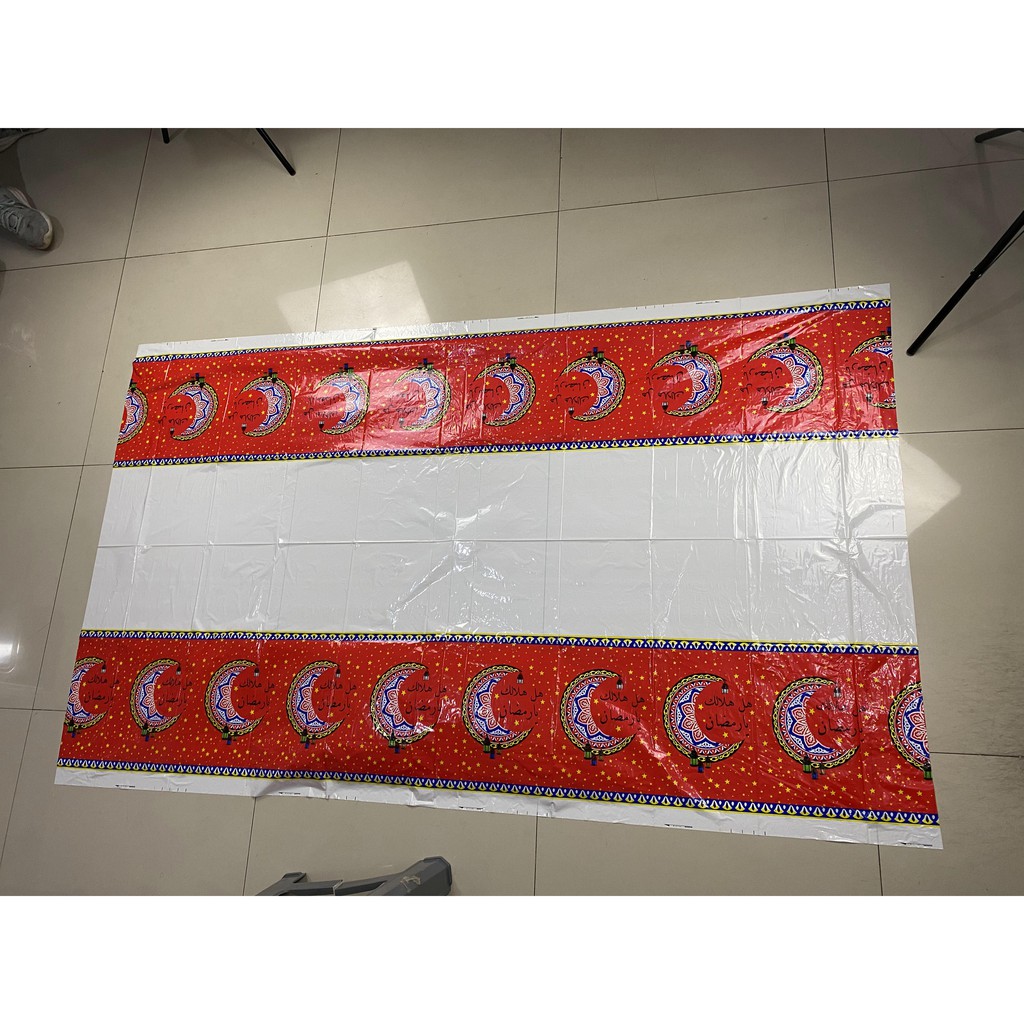 Taplak Meja/Table Cover Plastik/Plastic Motif Pesta Party Ulang Tahun/Plastik PVC Ukuran 100x137CM