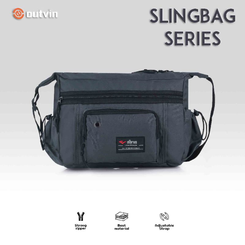 Tas Sling Bag Pria Terbaru | Tas Samping Selempang Sekolah Kuliah Kerja Multifungsi Muat Laptop Tourer Shoulder Bag