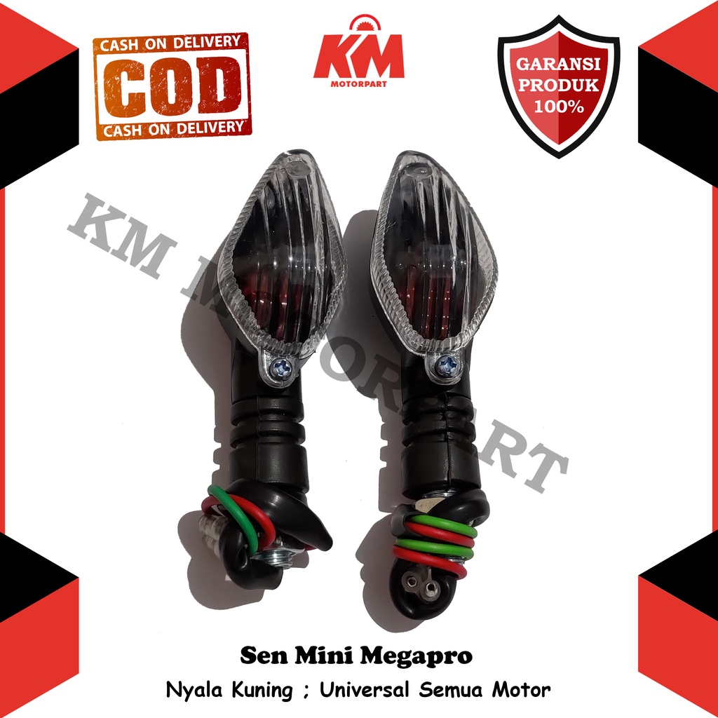 Sen Mini Megapro New Sepasang Lampu Sein