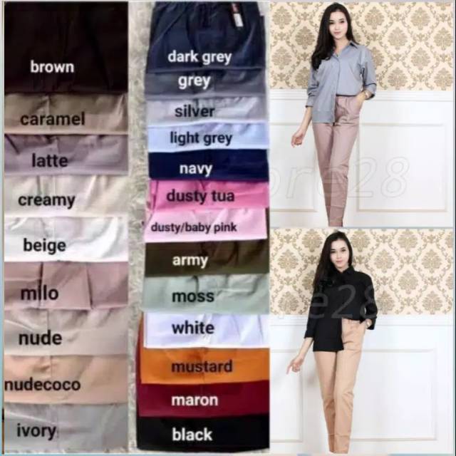 Celana wanita baggypants termurah bahan ori american drill grade A