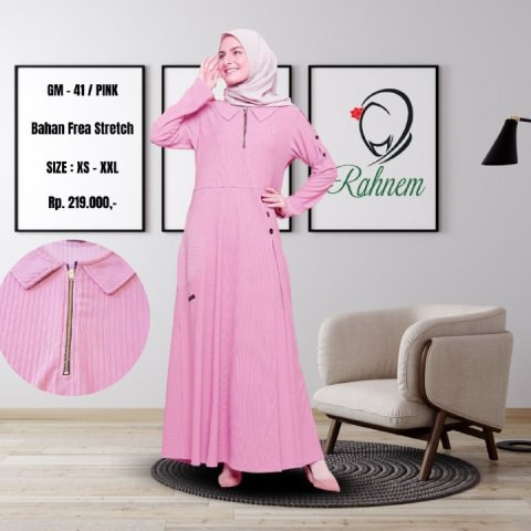 NEW ARRIVAL GAMIS MUSLIM DEWASA GM 41 BY RAHNEM 100% ORIGINAL