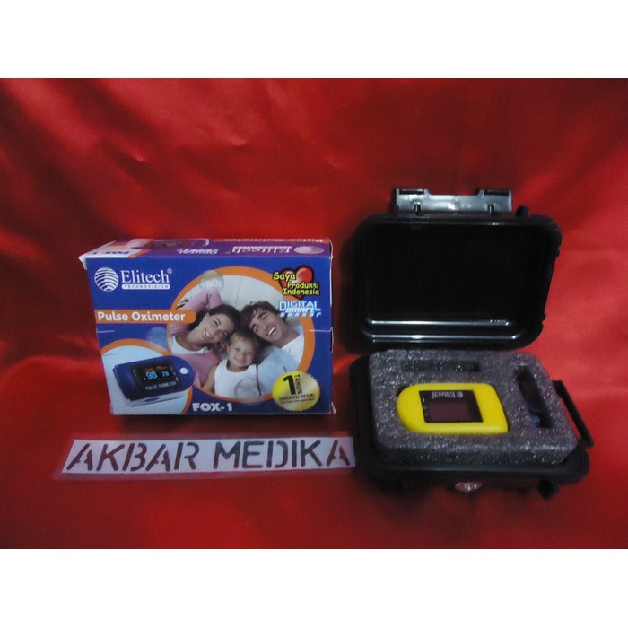 Alat Cek Kadar Oxygen Pulse Oximeter Elitech Fox 1 Murah By As