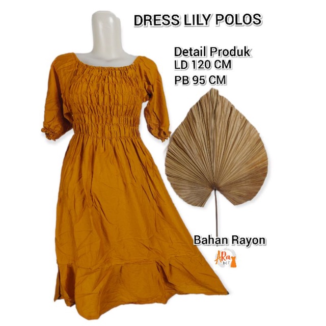 DRESS LILY JUMBO/DRESS SMOKE POLOS/DASTER KRUT BALI