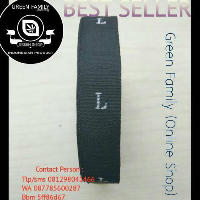 

KUALITAS BAGUS LABEL SIZE / LABEL UKURAN BAJU BORDIR CEPETAN..