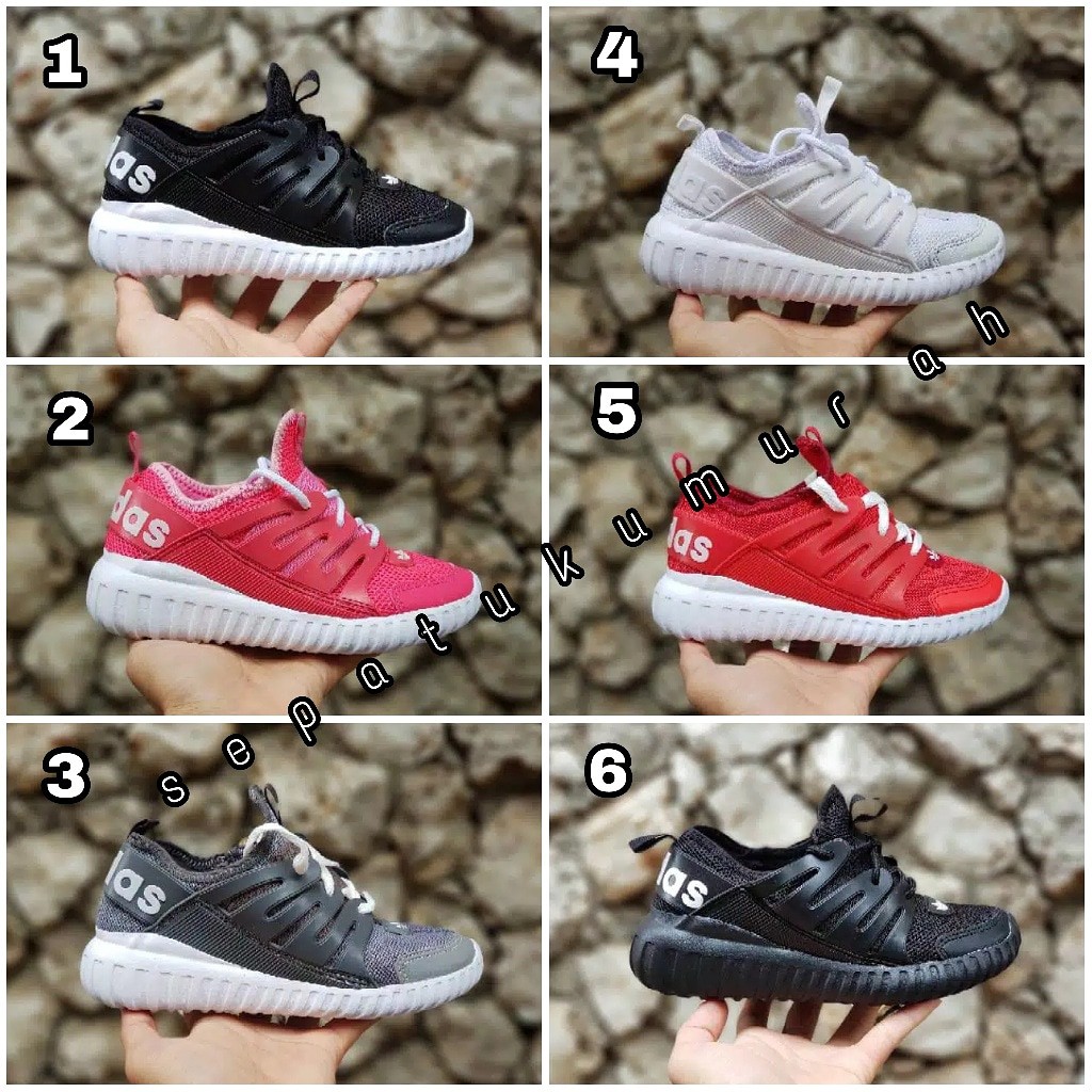 SEPATU ANAK ADIDAS ALPHABOUNCE SEPATU SEKOLAH SPORT TALI FASHION CEWEK COWOK