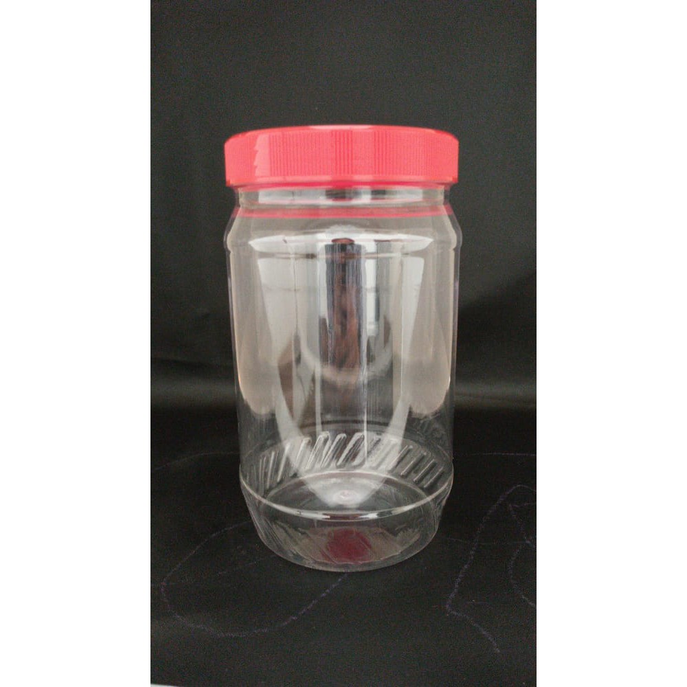 TOPLES 1L BULAT JIFF , PET 1000ML WADAH PLASTIK SERBAGUNA BISA UNTUK CUPANG