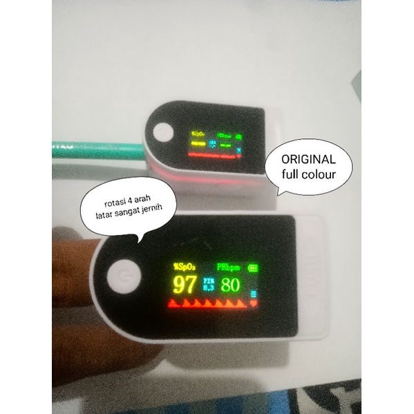 Oxymeter full colour alat ukur kadar oksigen jantung