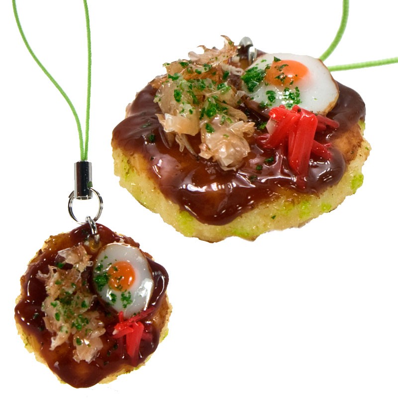 Gantungan HP Replika Makanan Jepang - Okonomiyaki