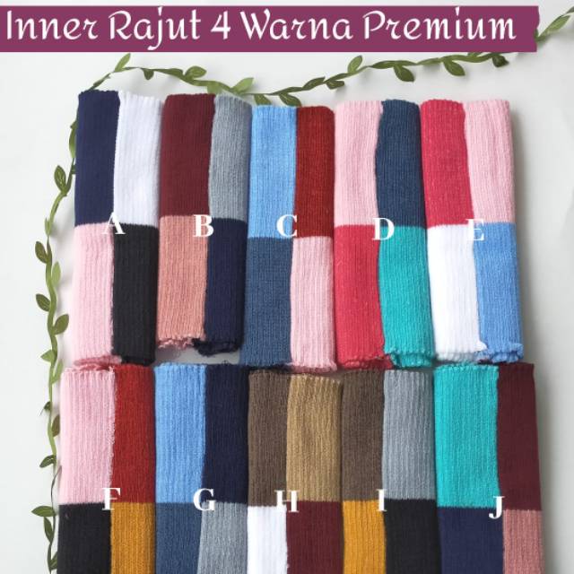 INNER RAJUT 4 WARNA PREMIUM || CIPUT RAJUT