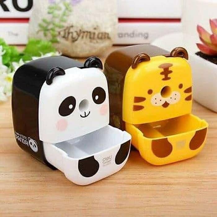 SERUTAN PENSIL MEJA RAUTAN PENSIL PENCIL SHARPENER MODEL TIGER HARIMAU