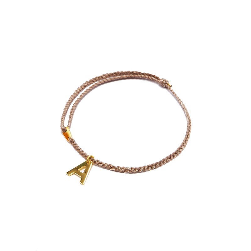 Gelang tali Gypsy Boho Alphabet A - Z Allside