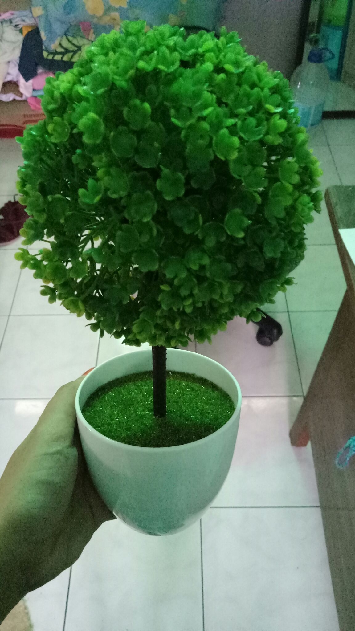 Pot Tanaman Hias Artificial Bulat