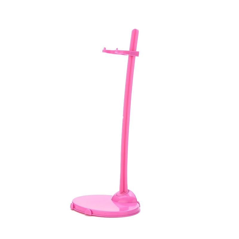 1pc Gantungan Baju Bahan Plastik Warna Pink Untuk Barbie