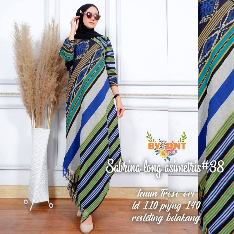 Gamis crincle pampam pompom